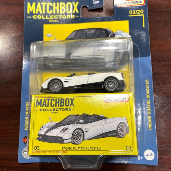 MATCHBOX 2022 COLLECTORS SERIES WHITE PAGANI HUAYRA ROADSTER REAL RIDERS! - Picture 1 of 4